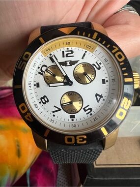 Invicta Black and Gold Men's Sport Watch